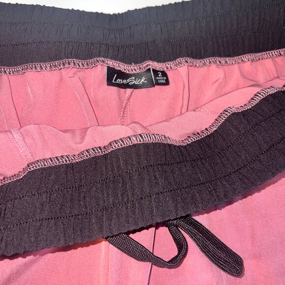 Mauve Color Block Bomber Jacket and Shorts - Picture 8 of 10